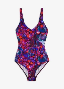 Badeanzug Gr. 44 Schwarz Floral Damen Bademode Schwimmanzug Einteiler Neu - Bild 1 von 1
