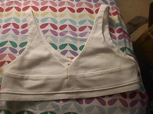 Sanft gebrauchtes Bralette Princess Polly so einfach weiß US 8 - Bild 1 von 6