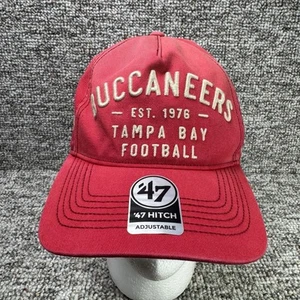 Men's Tampa Bay Buccaneers NFL '47 Brand Red Hitch Adjustable Hat OSFA New - Picture 1 of 8