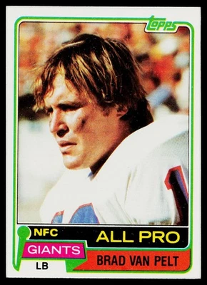 1981 Topps Brad Van Pelt #270 New York Giants FOOTBALL - Image 1 of 2