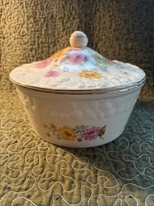 Crooksville BAK-IN by Ware Lidded Tureen 638 8x5.75" Round USA Vintage - Picture 1 of 13