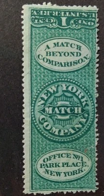 U.S.A MATCH AND MEDICINE STAMPS SCOTT RO138b. - Image 1 of 2