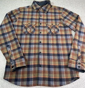 SmartWool Men’s Medium Anchor Line Shirt Jacket Snap Wool Flannel Colorful Plaid - Picture 1 of 9