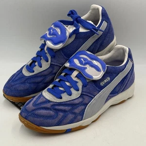 Puma x KIDSUPER King Indoor Sneakers UK10 Blue/Grey/Gum - Picture 1 of 9