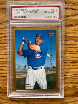 PSA 10- 1999 Topps Traded  Corey Patterson #T17 PSA 10 GEM MINT Rookie - Image 1 of 3