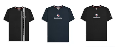 Lambretta Mens Fashion Designer Tees Logo/ Two Tone Stripes - Image 1 of 4