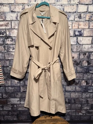 Gabardina ligera Chico's Smokey Taupe talla 4 nueva con etiquetas $169 talla XXL Foto 1 de 4