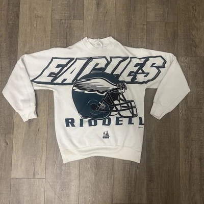 Sudadera vintage años 90 Riddell NFL Philadelphia Eagles adulto mediana Foto 1 de 2