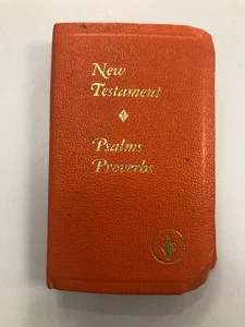 Gideons Pocket 1968 NIV BIBLE New Testament Psalms Proverbs - Picture 1 of 2