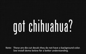 (2x) got chihuahua? Sticker Die Cut Decal vinyl - Bild 1 von 1
