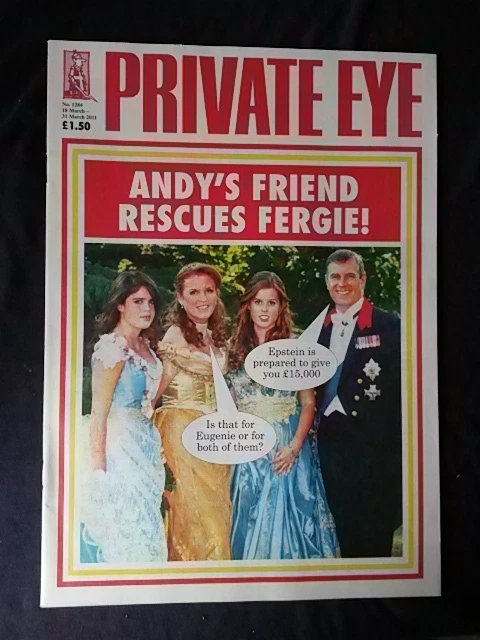 PRIVATE EYE #1284 - PRINCE ANDREW & FERGIE - MARCH 18 2011 - Image 1 of 1