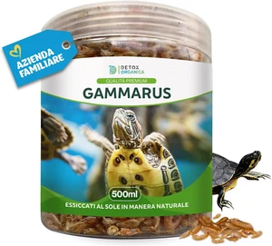 Gammarus Mangime Tartarughe Acqua 500Ml - 100% NATURALE - Cibo Tartarughe D'Acqu - Foto 1 di 12