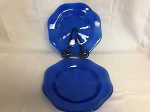Villeroy & Boch "FIORINA" Blue ~ Set of 2 ~ Dinner / Salad Plates ~ 10 1/2" - Picture 1 of 7
