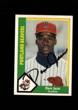 Dave Jacas Portland Beavers 1990 CMC authentic autographed card