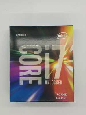 New Intel BX80677I77700K Core i7-7700K 4.5 GHz 4 Cores Desktop Processor box - Image 1 of 4