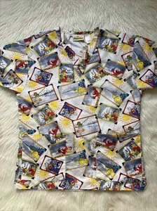 Sesame Street Whale Of A Time Scrub Unisex Size Small - Picture 1 of 4