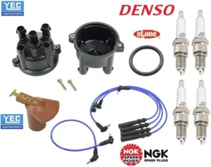 For Toyota Truck 4Runner 2.4L 22RE Tune-Up Kit Wires+Cap+Rotor+Spark Plugs - Foto 1 di 1