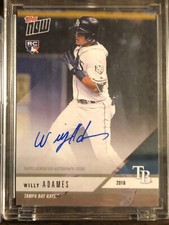 2018 Topps Now Willy Adames Tampa Bay Rays Platinum Member AUTO AUTOGRAPH RC