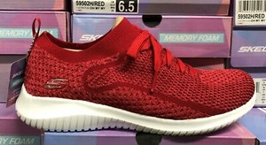 red skechers tennis shoes