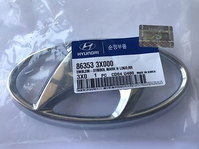 Front Grille Emblem Elantra Sedan 2011-2012-2013 Front H Logo Original Hyundai - Image 1 of 4