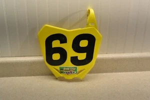 2008-2017 Suzuki RMZ 450 Yellow Front Number Plate Acerbis 200000793 6346 R4 - Bild 1 von 5