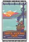 AFFICHE 11x17 - 1927 Parc national Jasper chemins de fer nationaux du Canada 2