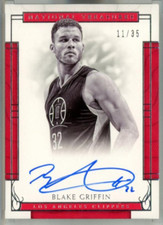 2016-17 Blake Griffin /35 Panini National Treasures On Card Auto #78 