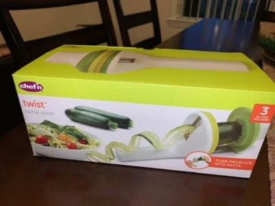 Chef'n Twist Spiral Slicer for Vegetables NEW Turn produce into pasta - Imagem 1 de 3