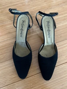 Yves Saint Laurent Heels - Black - Size 8 1/2 - Picture 1 of 5