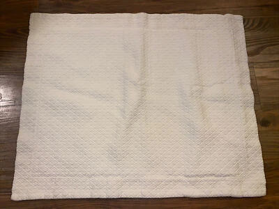 POTTERY BARN Diamante Acolchado Marfil 22 x 28 ESTÁNDAR FARSA ¡BONITO!! Foto 1 de 4