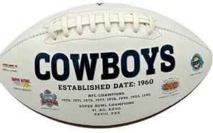 NFL Football Dallas Cowboys Super Bowl Championship Football Tribute Ball - Picture 1 of 10