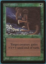 Giant Growth Beta NM Green Common MAGIC THE GATHERING CARD (ID# 235255) ABUGames
