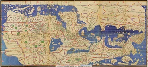 1154 Mapa del mundo Tabula Rogeriana Muhammad al Idrisi Home Office Pared Art Póster - Imagen 1 de 3