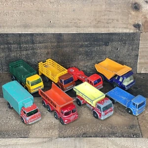 Vintage Lesney Matchbox COE Trucks Lot of (8) Cab-Over-Engine Trucks *Pre-Loved* - Bild 1 von 9