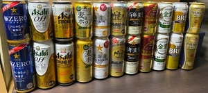 Vintage Japan Beer cans x22 empty 350/500 11 pairs 2010-13 SAPPORO Asahi SUNTORY - Picture 1 of 8