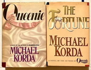 MICHAEL KORDA 2 HARDCOVER BOOK LOT QUEENIE & THE FORTUNE - Picture 1 of 3