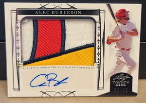 2022 Leaf Trinity Alec Burleson Silver Patch Auto /99