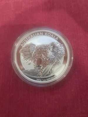 Australia 2014 - 1 Troy Oz. Silver 1 Dollar - Koala - Unc & Sealed - Imagen 1 de 2