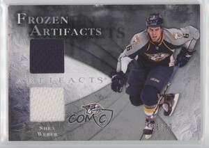 2010-11 Upper Deck Artifacts Frozen Jersey Silver /50 Shea Weber #FA-SW