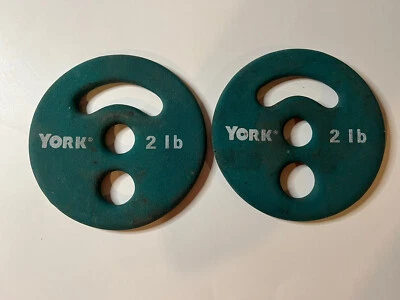 Conjunto de dois pesos revestidos de neoprene York Fitplate 2 lb - Imagem 1 de 2