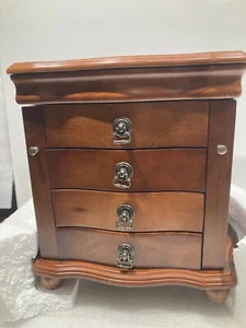 Hives and Honey Louis Jewelry Box, Dark Walnut 13" H x 14" L x 8" W - Picture 1 of 19