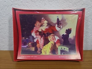 Vintage 1995 Coca-Cola Haddon H. Sundblom 1964 SANTA DESIGN 16 CT Weihnachtskarten - Bild 1 von 6