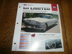1958 Buick Limited UNIQUE IMP BROCHURE  - Picture 1 of 3