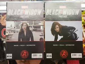 MARVEL BLACK WIDOW Movie PRELUDE Comics 1 & 2 Scarlet Johansson Covers 2020 VG/F - Picture 1 of 2