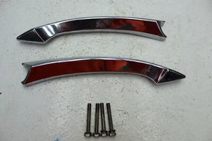 2006 HYOSUNG GV650 AQUILA (#369) REAR FENDER PILLION CHROME MOUNT BRACKET ACCENT - Picture 1 of 7