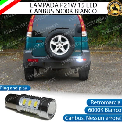 LAMPADA RETROMARCIA 15 LED P21W BA15S CANBUS DAIHATSU TERIOS I NO ERROR - Immagine 1 di 4