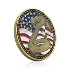 Rattlesnake Coppery Coin US Commemorative Medal Collectibles Souvenir Gifts