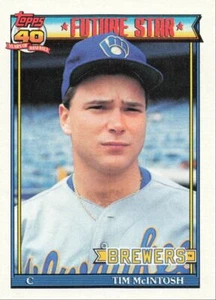 1991 Topps Baseball Tim McIntosh Milwaukee Brewers #561 - Picture 1 of 2