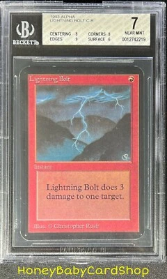 MTG Limited Edition Alpha 1993 Lightning Bolt BGS 7.0 NM Old School 93/94 - Image 1 of 4