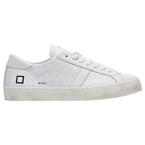 Sneaker Date Uomo Hill Low Calf Leather White